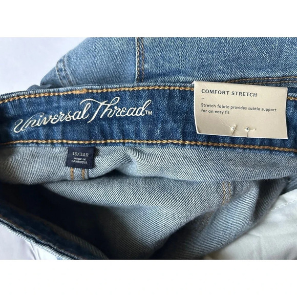 UNIVERSAL THREAD WOMENS HIGH RISE SHORTS PLUS SIZE 18/34R - Picture 4 of 5